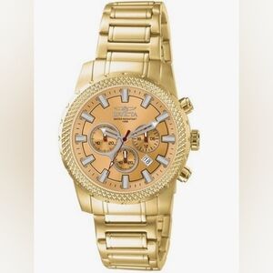 $375 Unisex  Invicta 5274 II Collection Gold-Tone Chronograph Watch
